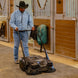 30" Battery Powered Push Sweeper with Triple Power Brooms Electric Drive and Dust Suppression Sprayer - view 2