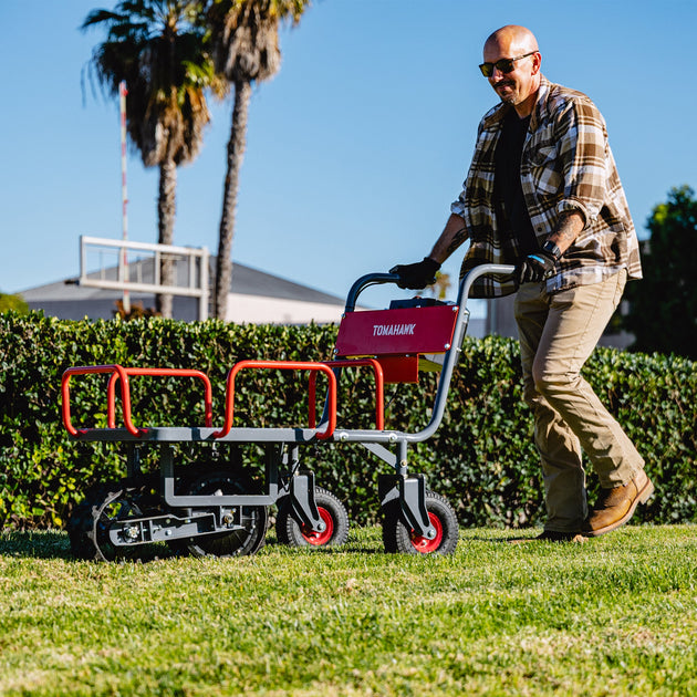 Tomahawk Electric Track Cart 330 lbs Load Capacity Battery Powered Utility Cart with Rubber Tread - view 2