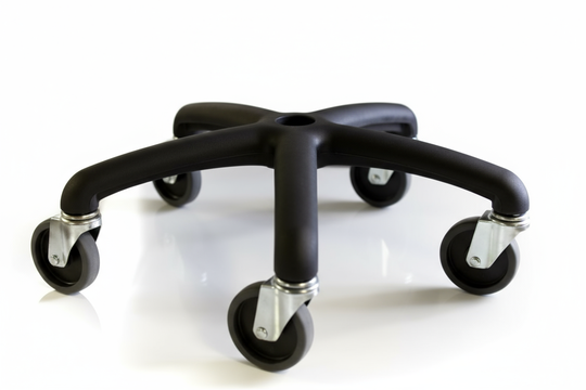 TourMax heavy-duty casters, set of 5, for Stealth chair