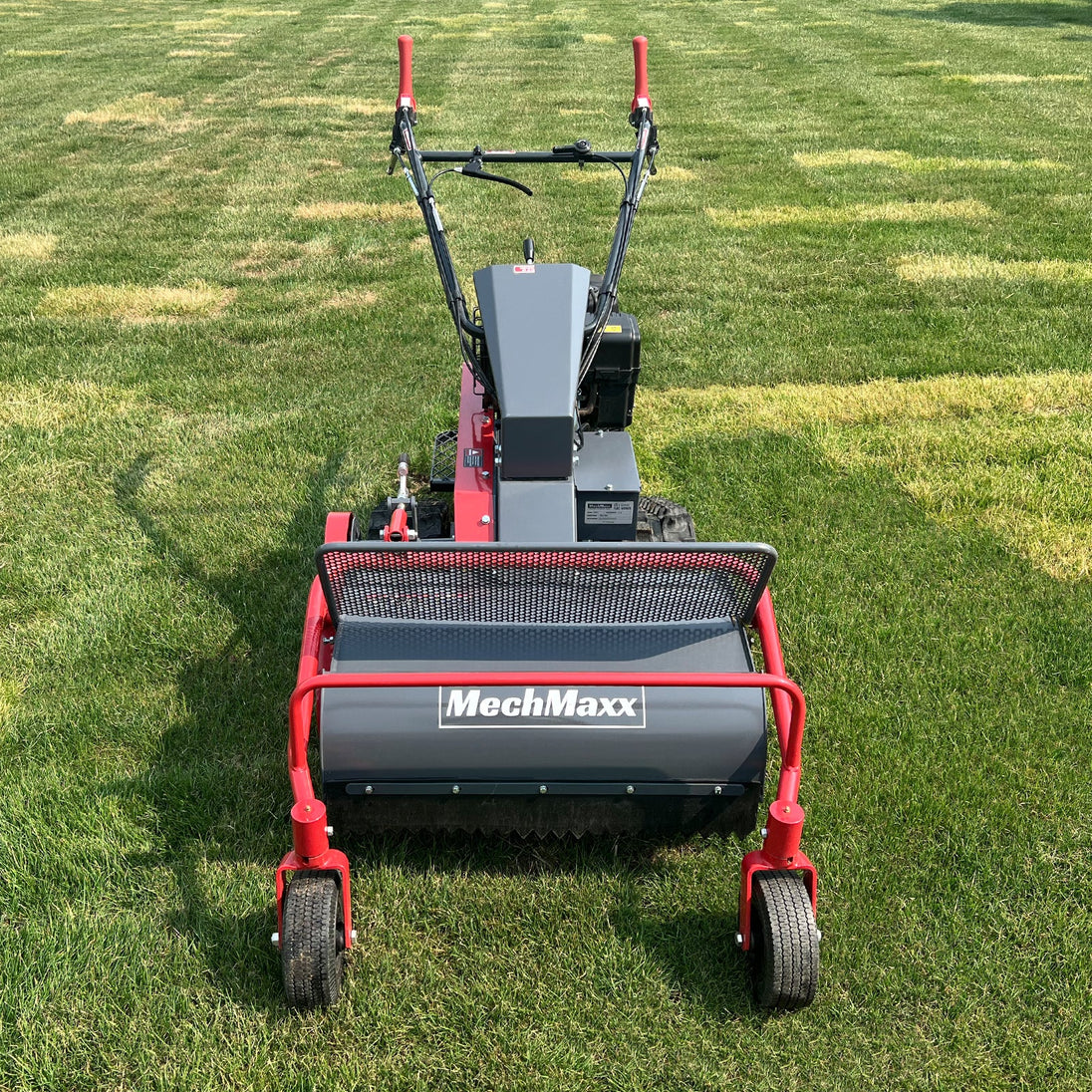 MechMaxx 27" Walk Behind Flail Mower, 10HP 302cc, Self-Propelled, Tracked, Electric Start, SFM27T - view 5