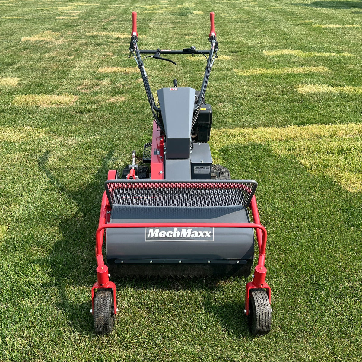 MechMaxx 27" Walk Behind Flail Mower, 10HP 302cc, Self-Propelled, Tracked, Electric Start, SFM27T - view 5