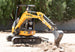 LiuGong 9027F ZTS mini excavator, open canopy, at work