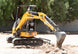 LiuGong 9027F ZTS mini excavator, open canopy, at work