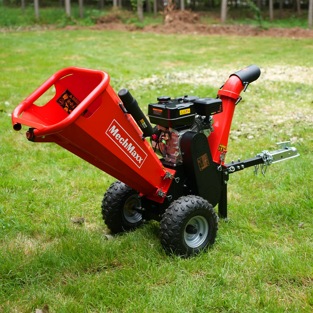 MechMaxx 4-inch wood chipper feed chute