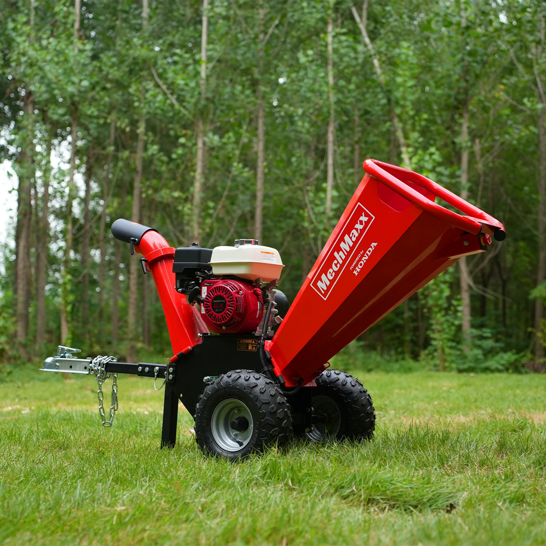 MechMaxx 4" Wood Chipper — Honda GX200 Gas Engine