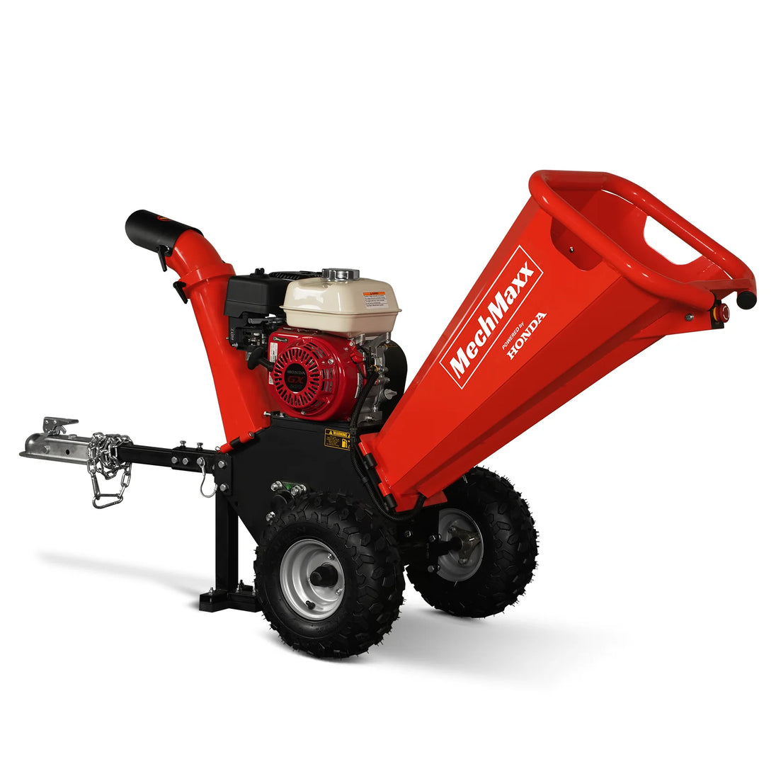 MechMaxx 4" Wood Chipper — Honda GX200 Gas Engine