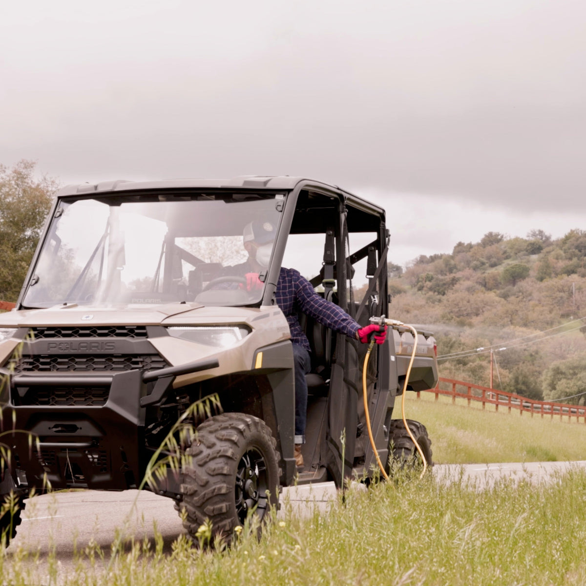 1.6HP Skid Sprayer Barrel Mount Only with Honda GX35 100ft Hose and 500 PSI Pump for Pest Control - view 2