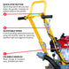 10" Honda Concrete Floor Grinder 10HP GXV390 Motor for Smoothing, Floor Prep, Coatings - view 7