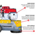10" Honda Concrete Floor Grinder 10HP GXV390 Motor for Smoothing, Floor Prep, Coatings - view 8