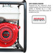 3 Inch Trash Water Pump 375 GPM 8 HP GX270 powered by Honda Portable Utility - view 5