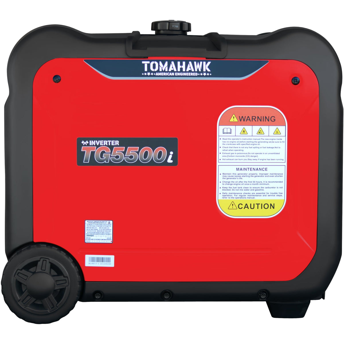 5500 Watt Inverter Generator Super Quiet Portable Gas Power Professional Use - view 13