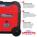 5500 Watt Inverter Generator Super Quiet Portable Gas Power Professional Use - view 5