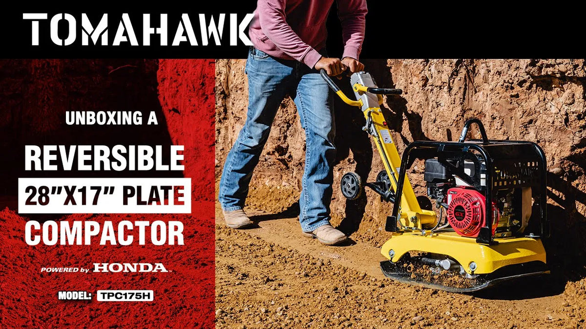 Tomahawk 6.5 HP Honda Reverse Hydraulic Plate Compactor for Soil, Aggregate, Cohesive Compaction - view 4