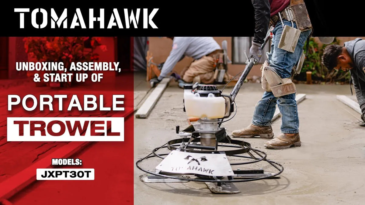 30" Portable Concrete Power Trowel with 18ft Bull Float Handle 37cc Engine - view 4