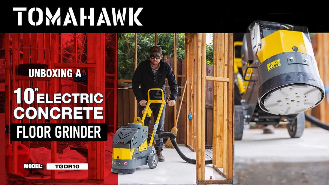 10" Electric Concrete Floor Grinder 1.5HP Motor for Smoothing, Floor Prep, Coatings - view 3