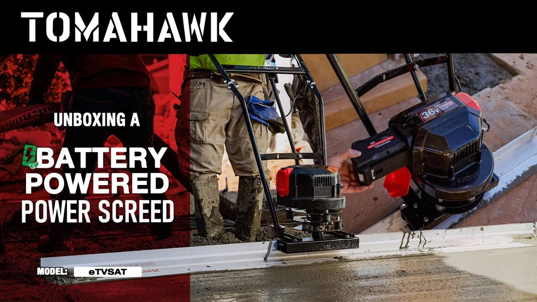 Tomahawk Battery Power Screed 36V 7ah Single Aluminum Blade Bundle (Choose 4ft, 6ft, 8ft, 10ft, 12ft, 14ft) - view 5