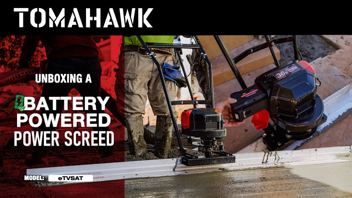Tomahawk Battery Power Screed 36V 7ah Single Aluminum Blade Bundle (Choose 4ft, 6ft, 8ft, 10ft, 12ft, 14ft) - view 5