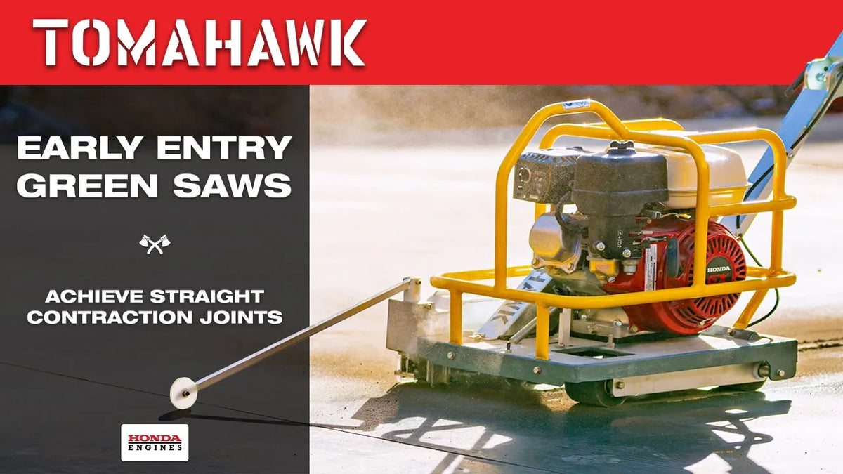 6" Early Entry Green Concrete Saw with 3.5 HP Honda GX120 Engine - view 4