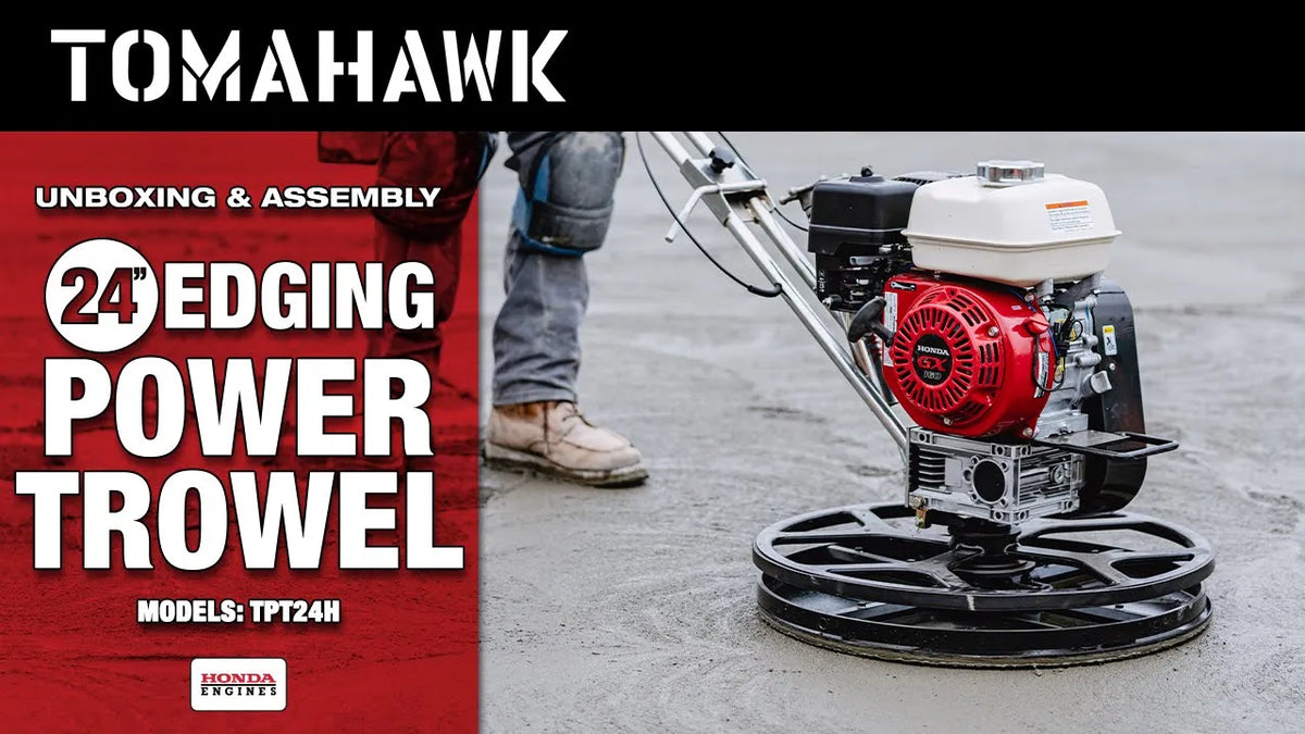 24" Concrete Power Trowel Edger 5.5HP Honda Float Pan Blade Screed Finishing Tool - view 4