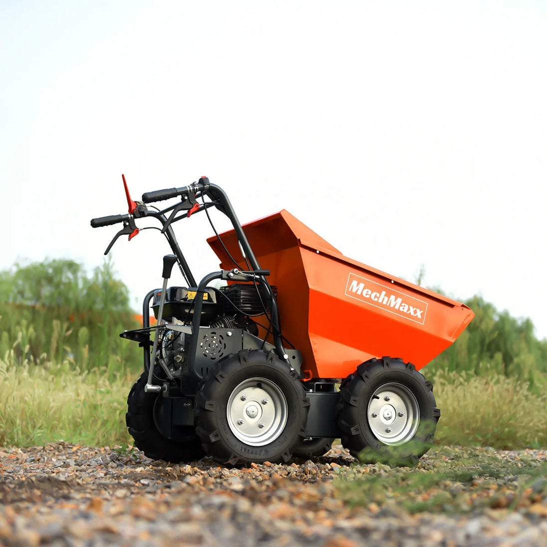 MechMaxx 660lbs Capacity 7HP Gas Powered Wheelbarrow Cart T30 3F+1R Gearbox , T30 - view 4