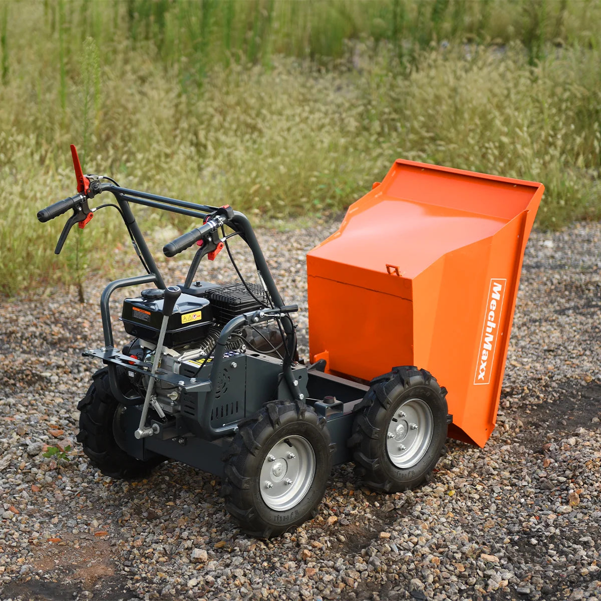 MechMaxx 660lbs Capacity 7HP Gas Powered Wheelbarrow Cart T30 3F+1R Gearbox , T30 - view 5