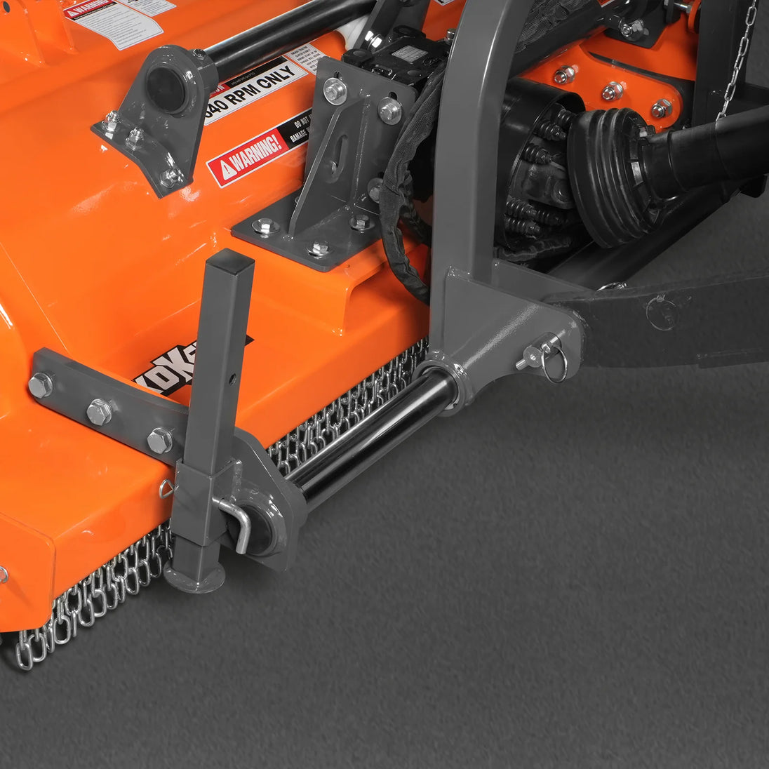 MechMaxx 63" Heavy Duty PTO Flail Mower — Hydraulic Side Shift, KDK63H