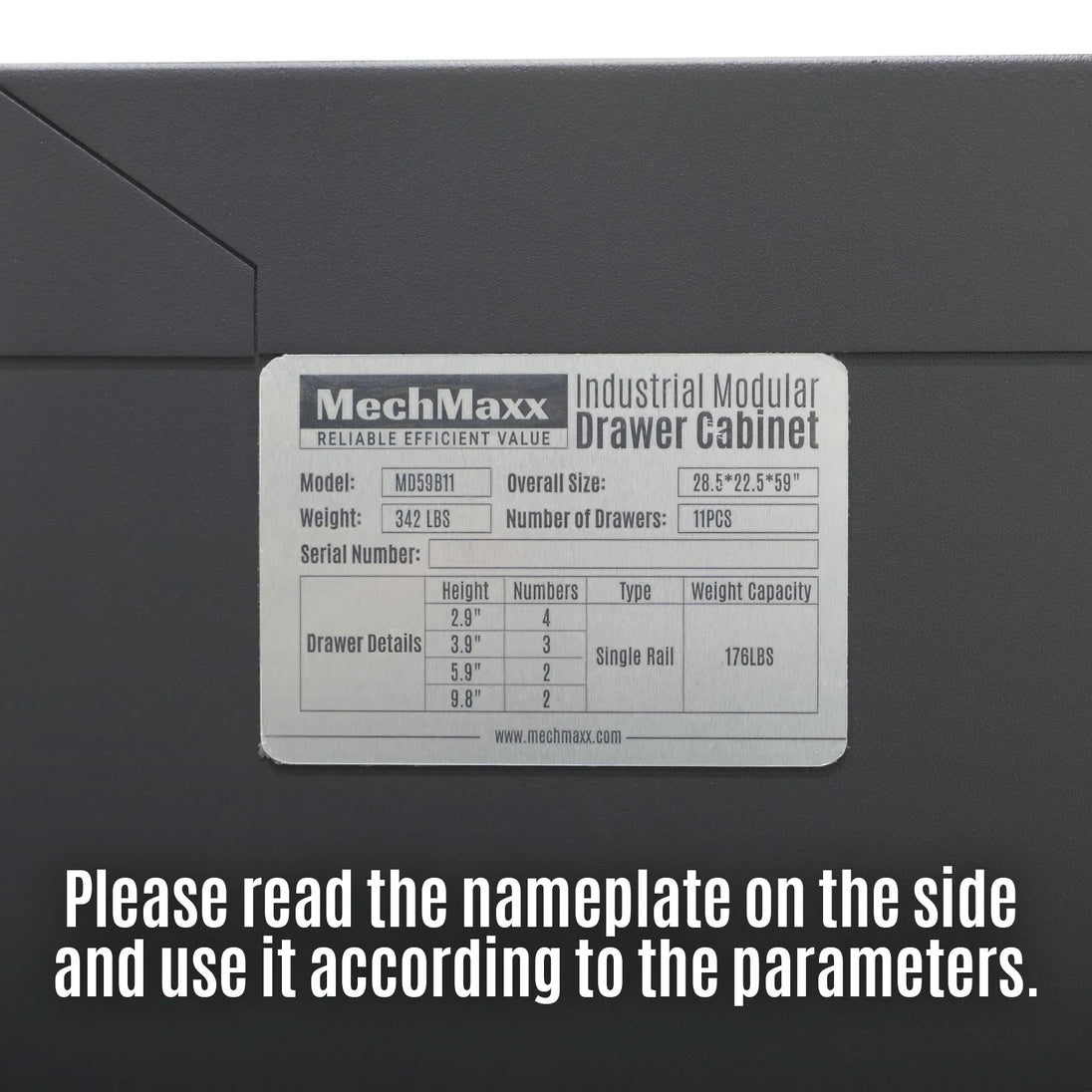 MechMaxx Heavy Duty 11-Drawer Modular Tool Storage Cabinet