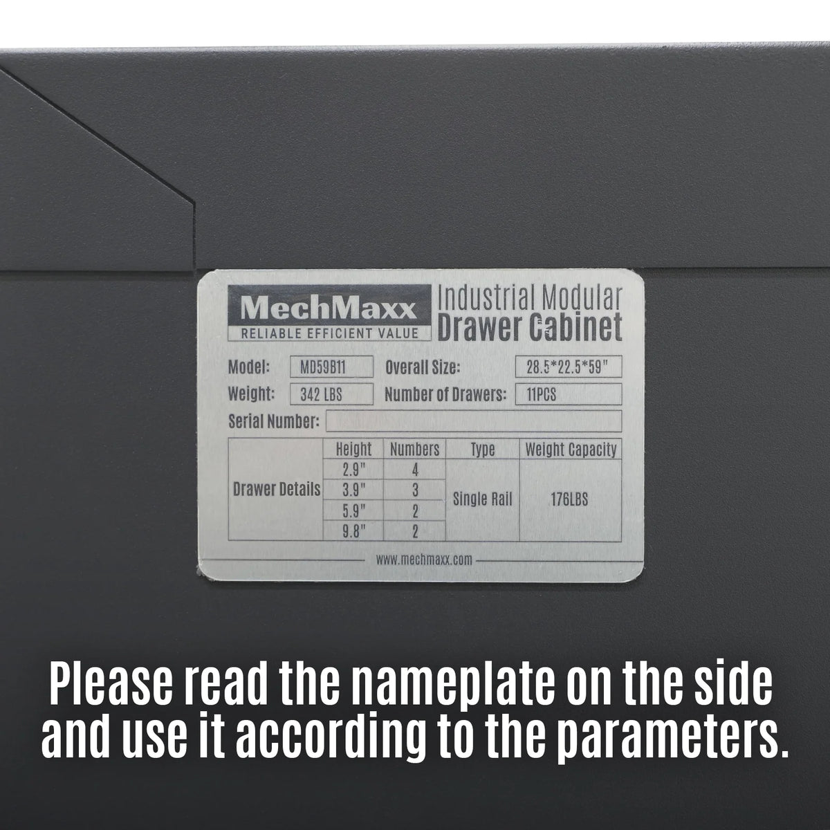 MechMaxx Heavy Duty 11-Drawer Modular Tool Storage Cabinet