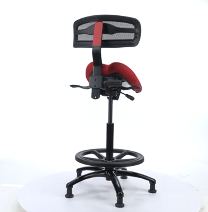 Performer Stealth Series studio stool with backrest