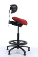 Performer Stealth Series studio stool with backrest