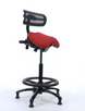 Performer Stealth Series studio stool with backrest
