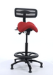 Performer Stealth Series studio stool with backrest