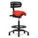Performer Stealth Series studio stool with backrest