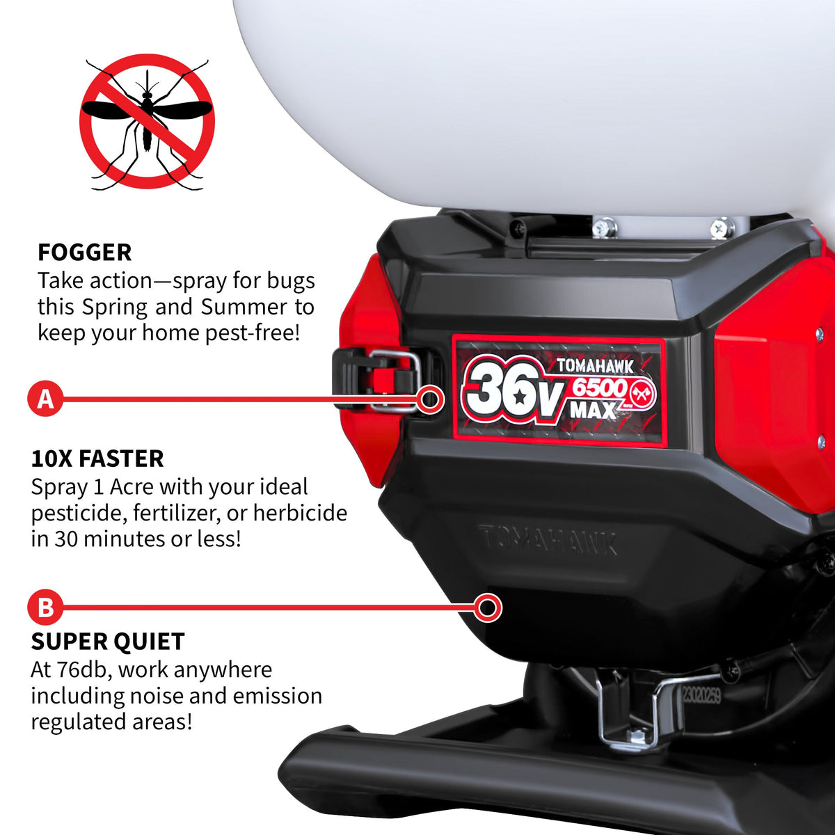 4 Gal Battery Powered Backpack Mosquito Fogger Sprayer 36V for Pest Control Ticks, Fleas, Flies, and Mosquitoes - view 7