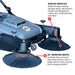 Commercial 38" Push Sweeper with Triple Power Brooms - view 8