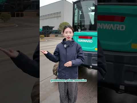 Sunward SWE25UF Mini Excavator in action