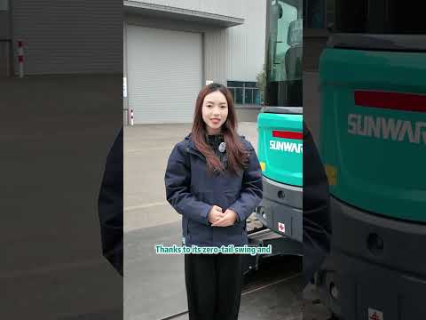 Sunward SWE35UF Mini Excavator in action