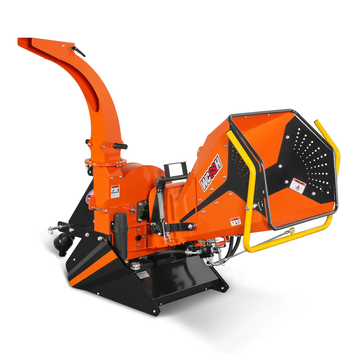 MechMaxx 6" 3 Point Hydraulic Feeding PTO Wood Chipper for 20-50HP Tractor, WC68H