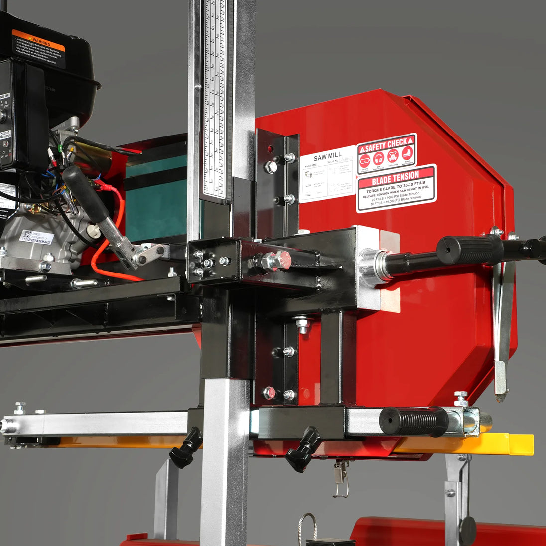 MechMaxx 32" Portable Sawmill — 459cc 15HP E-Start, SM-32
