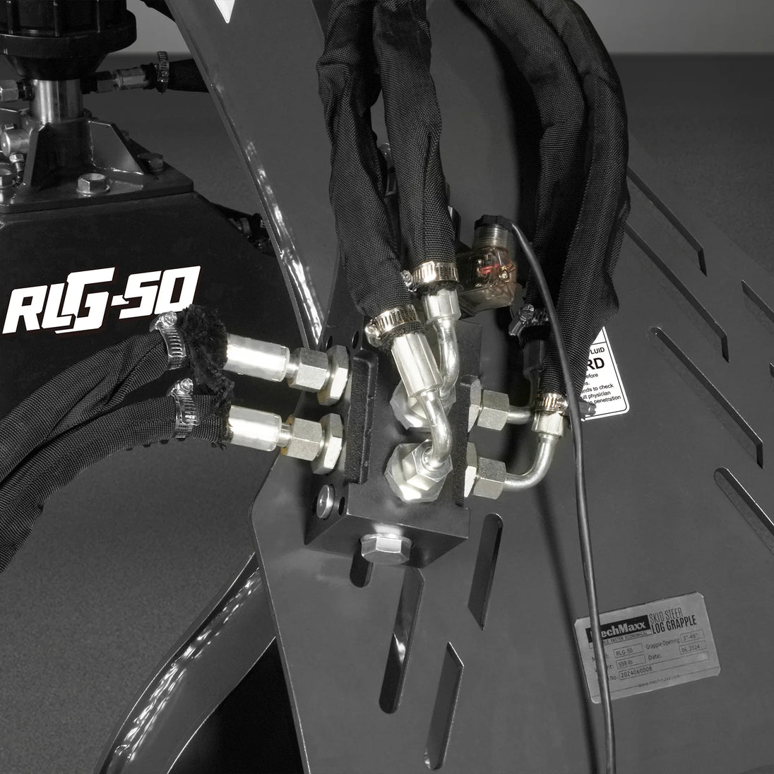 MechMaxx 50" Skid Steer Rotary Log Grapple, 360° Rotation, 3000 Lbs Capacity - view 7