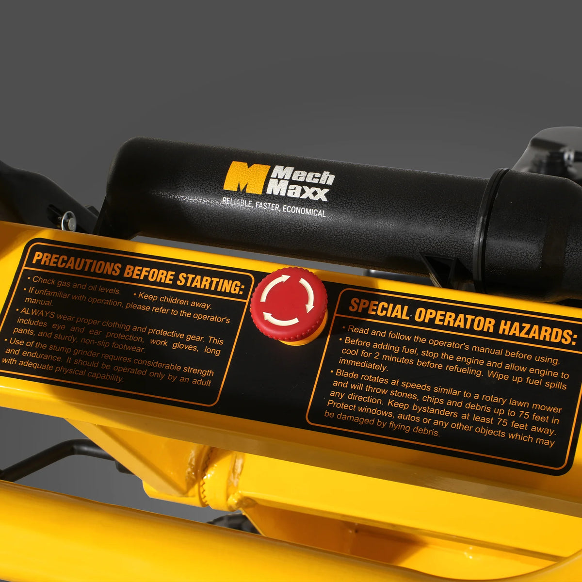 MechMaxx 15HP 420cc Gasoline Engine Tree Stump Root Grinder, SGR1500 - view 6