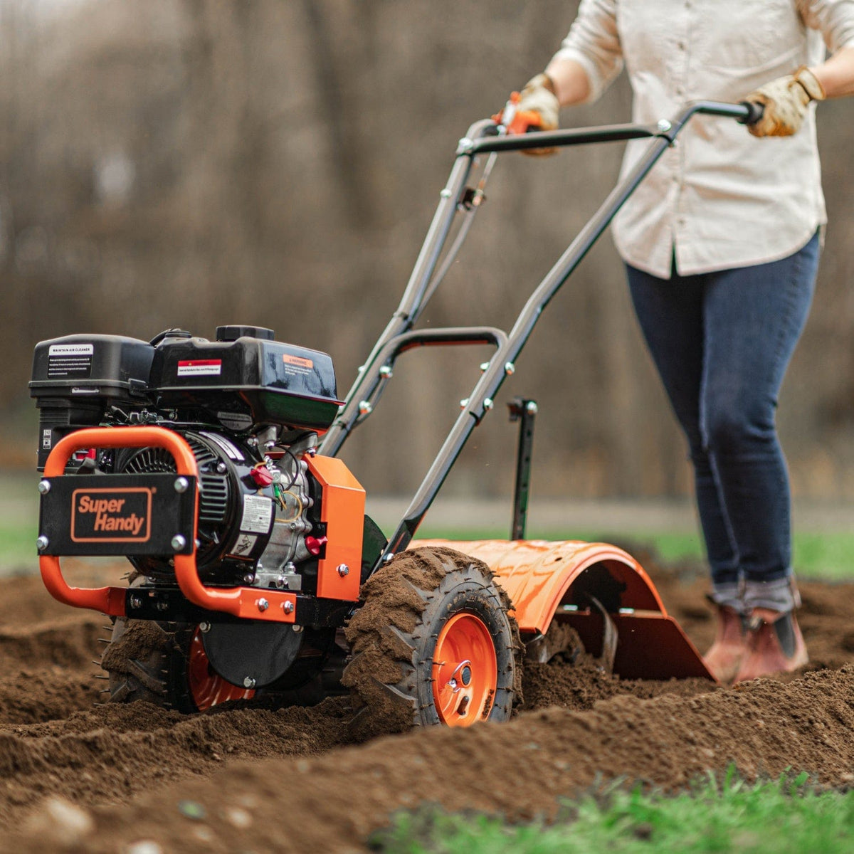 Tine Design 7HP Rear Tine Tiller Pro — 16 Inch Garden Soil Tiller | Summit Source USA