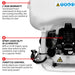 6.5 Gallon Backpack Concrete Sprayer .5 GPM Gas Finishing Tool for Cement Sealant Curing Stain - view 5