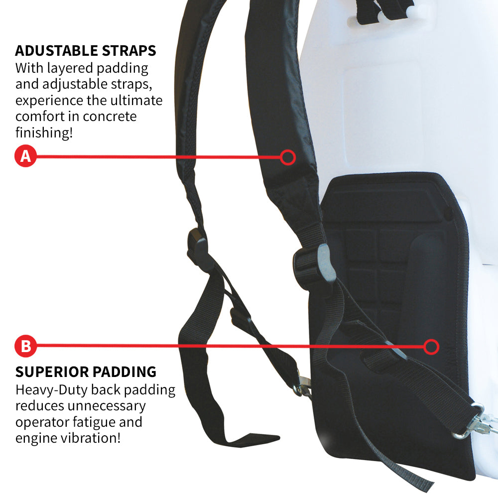 6.5 Gallon Backpack Concrete Sprayer .5 GPM Gas Finishing Tool for Cement Sealant Curing Stain - view 7