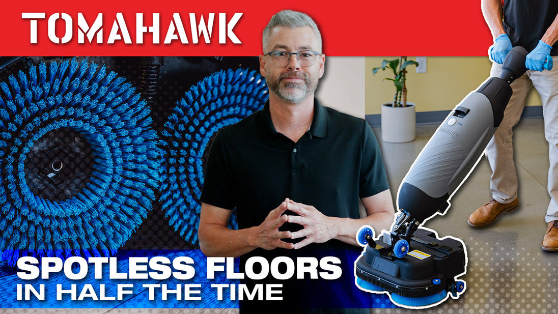 Electric Floor Scrubber Cleaner with 18” Power Mop Brushes Cordless 36V Battery Powered - view 5