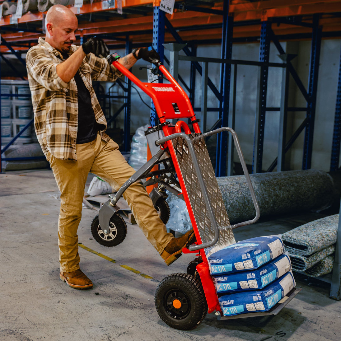 Electric Dolly Cart Hand Truck 570 lbs Capacity for Warehouses Shops & Material Handling - view 3