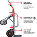 Electric Dolly Cart Hand Truck 570 lbs Capacity for Warehouses Shops & Material Handling - view 6