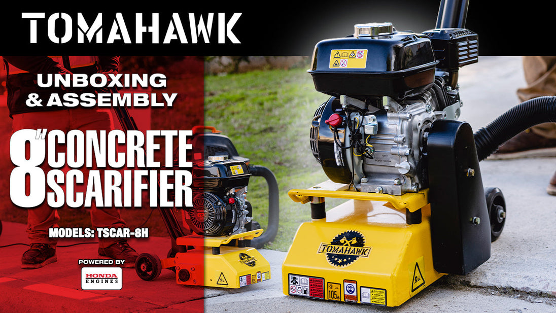 8” Gas Concrete Scarifier Planer Grinder with 5.5 HP Honda Engine Blade Bundle - view 5