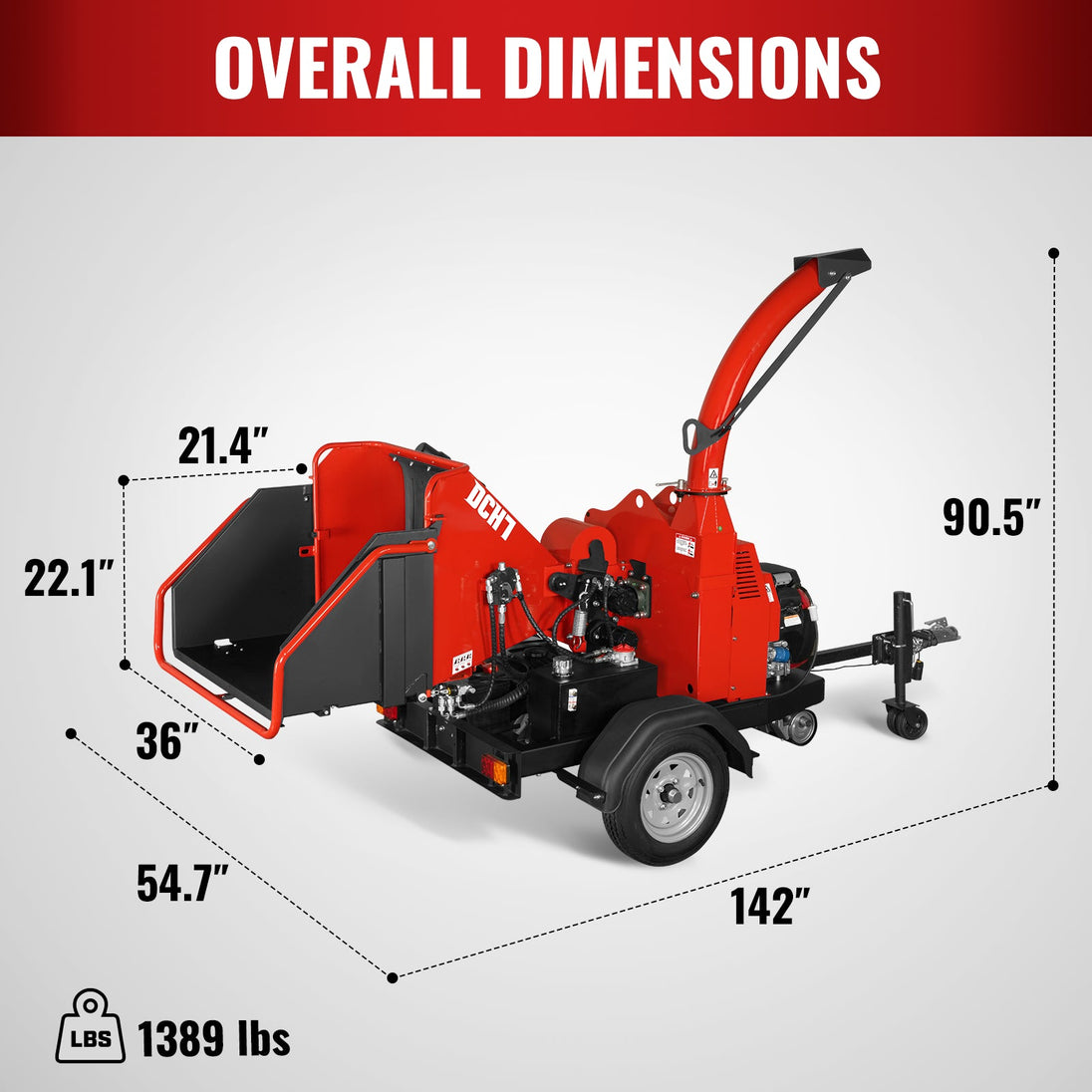 MechMaxx 7-inch hydraulic wood chipper feed rollers