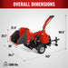 MechMaxx 7-inch hydraulic wood chipper feed rollers